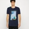Esprit Herren T-Shirt Print - Navy