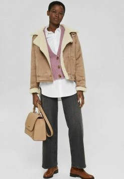 Esprit Damen Strickjacke - Mauve -Esprit Verkäufe 2024 9245d4886e2e4a559aeac1403de02970