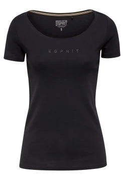 Esprit Damen NOOS CORE OCS - T-Shirt Print - Black -Esprit Verkäufe 2024 924a249dd47b4b84bc0bffa92453f6ec