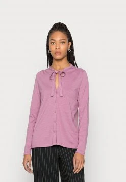 Esprit Damen BOW TIE - Langarmshirt - Mauve