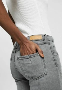 Esprit Damen MIT DESTROYED-EFFEKTEN - Jeans Slim Fit - Grey Light Wash -Esprit Verkäufe 2024 92c7459e5e7648469ca87eb2defedf32