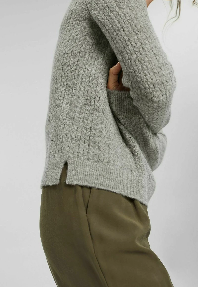 Esprit Damen MINICABLE - Strickpullover - Medium Grey 8 Esprit Damen MINICABLE - Strickpullover - Medium Grey – Bild 6