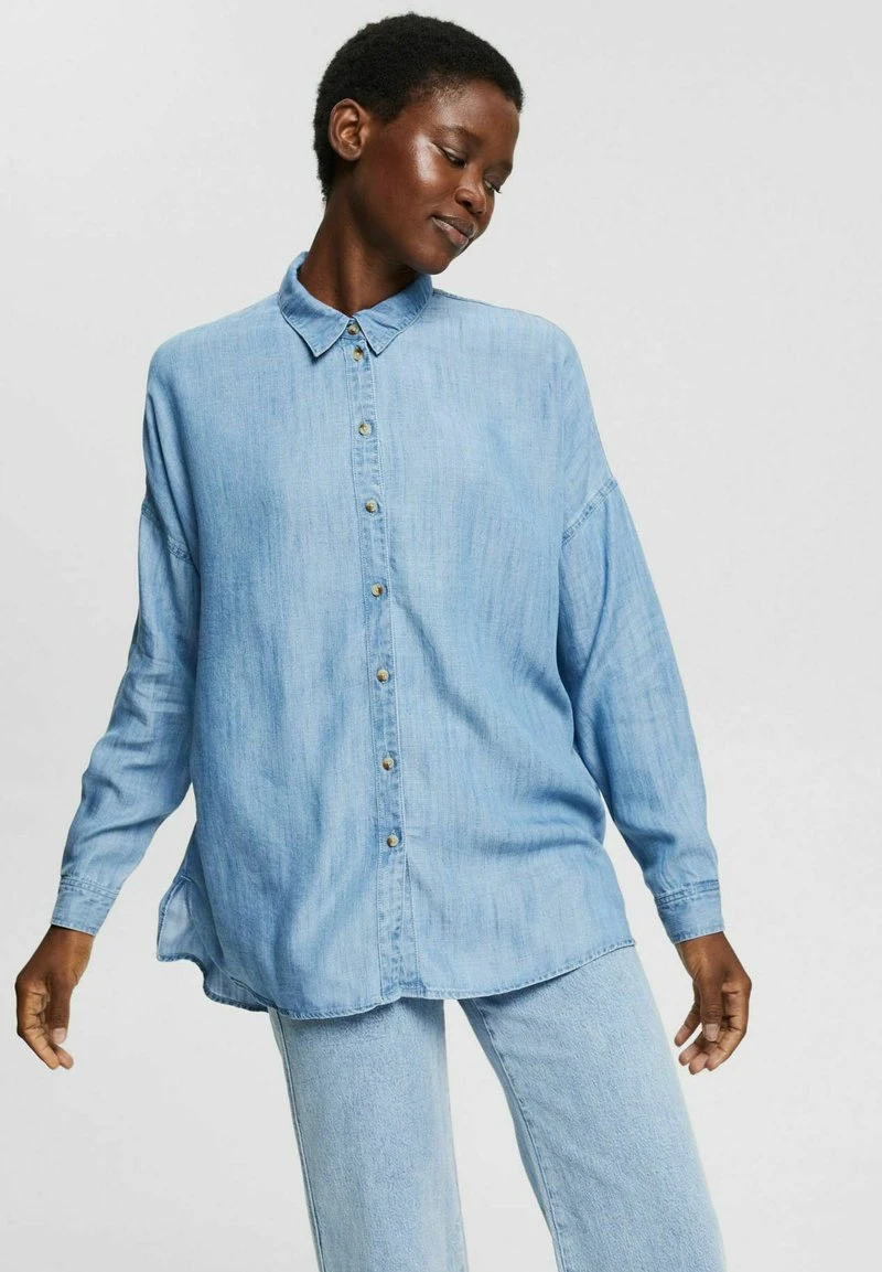 Esprit Damen OVERSIZE - Hemdbluse - Blue Medium Washed 3 Esprit Damen OVERSIZE - Hemdbluse - Blue Medium Washed
