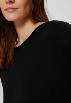 Esprit Damen MIT ROLLSAUM - Strickpullover - Black -Esprit Verkäufe 2024 93e4271ede524e078484b2f42e8a7ba1