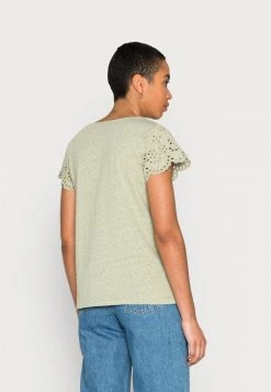 Esprit BRODERIE - T-Shirt Basic - Light Khaki | Damen -Esprit Verkäufe 2024 95b1b9020e6a4964a82605dfe64d63f0