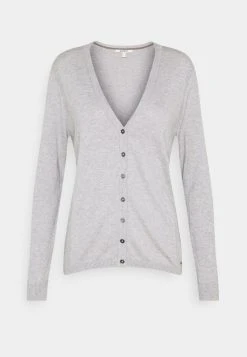 Esprit Damen BASIC - Strickjacke - Light Grey