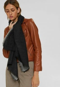 Esprit Damen DOUBLEFACE - Schal - Black