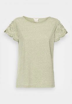 Esprit BRODERIE - T-Shirt Basic - Light Khaki | Damen -Esprit Verkäufe 2024 977fc471b5bf4aaf832684874e0c42a0