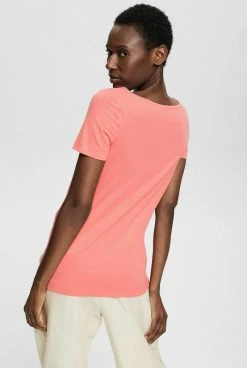 Esprit Damen T-Shirt Basic - Coral Red -Esprit Verkäufe 2024 97e3f0ef3e6a48e8944e59f955b52276