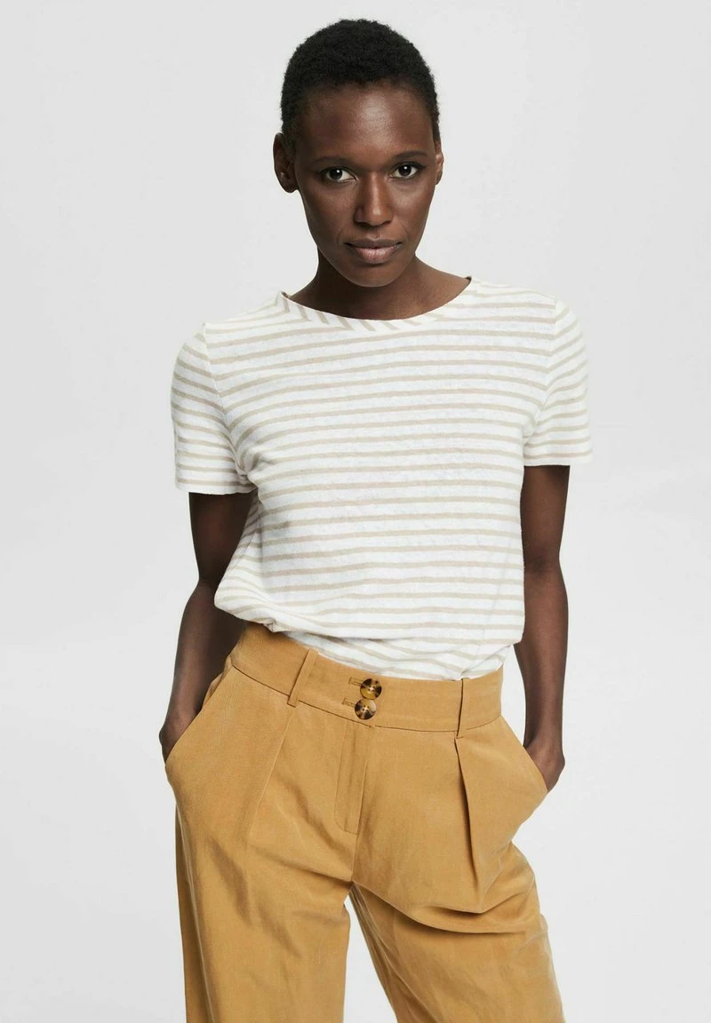 Esprit Damen T-Shirt Print - Light Taupe 3 Esprit Damen T-Shirt Print - Light Taupe
