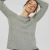 Esprit Damen MINICABLE - Strickpullover - Medium Grey