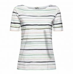 Esprit MIT STREIFENMUSTER - T-Shirt Print - White | Damen -Esprit Verkäufe 2024 9a0aae31b6554950b0d81bb433935de6