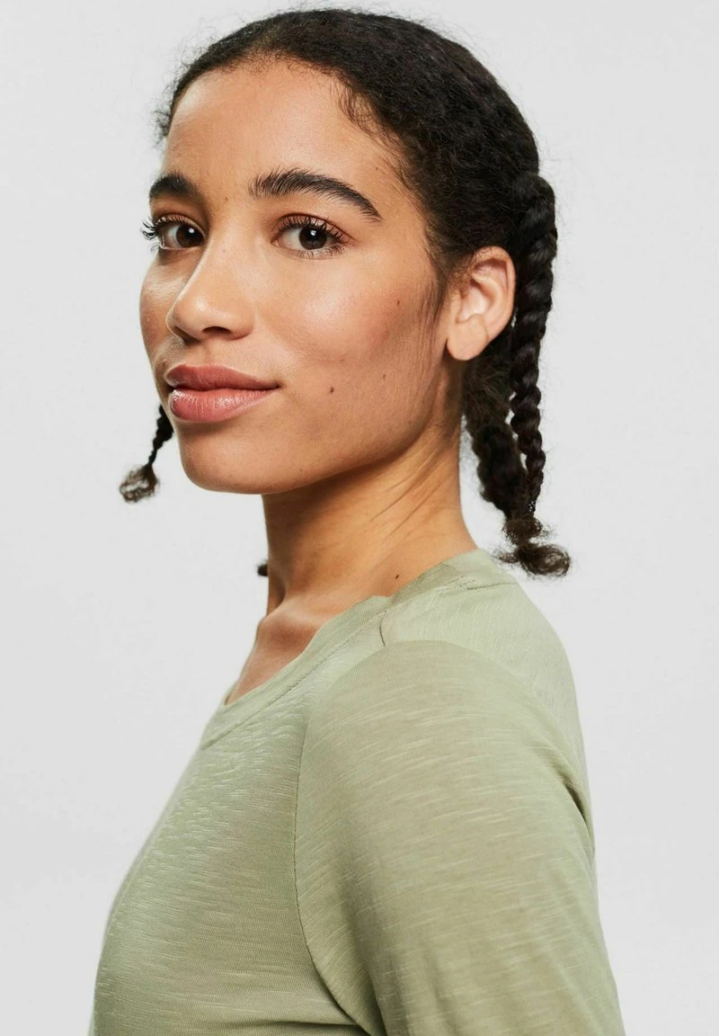 Esprit Langarmshirt - Light Khaki | Damen 7 Esprit Langarmshirt - Light Khaki | Damen – Bild 5