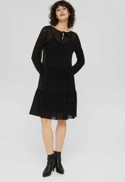 Esprit Damen Freizeitkleid - Black