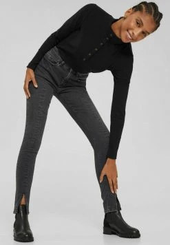Esprit Damen Jeans Slim Fit - Black Dark Washed -Esprit Verkäufe 2024 9c322581f48d477893619e55286c10d2