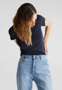 Esprit Damen NOOS CORE OCS - T-Shirt Print - Navy -Esprit Verkäufe 2024 9d3558f9704446769536aeb4ca384f73