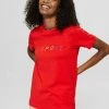 Esprit T-Shirt Print - Orange Red | Damen