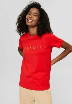 Esprit T-Shirt Print - Orange Red | Damen