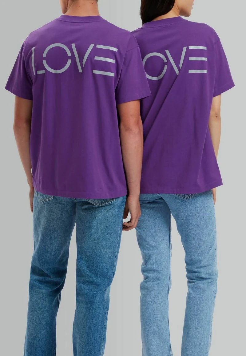 Esprit Herren T-Shirt Print - Purple 4 Esprit Herren T-Shirt Print - Purple – Bild 2