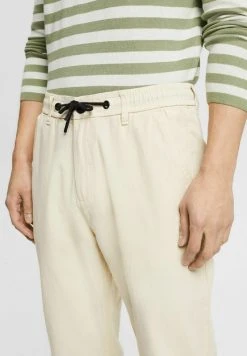 Esprit Herren MIT KORDELZUGBUND - Stoffhose - Cream Beige -Esprit Verkäufe 2024 9fddd72cf4f448ecae174df6635177e1