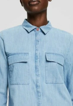 Esprit Damen Hemdbluse - Blue Light Washed -Esprit Verkäufe 2024 a0054e15ef544ed2858768bf5c1f0652