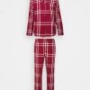 Esprit Damen CHECK LONGSLEEVE LONG PANTS - Nachtwäsche Set - Cherry Red -Esprit Verkäufe 2024 a146bf40fd3c4e088f3f4a56d91dc99e