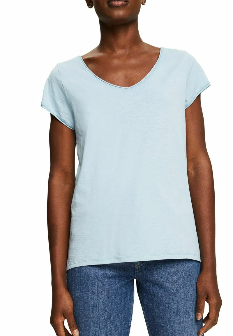 Esprit Damen T-Shirt Basic - Grey Blue 8 Esprit Damen T-Shirt Basic - Grey Blue – Bild 6