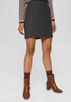Esprit Damen A-Linien-Rock - Anthracite