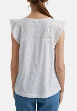Esprit Damen T-Shirt Basic - White -Esprit Verkäufe 2024 a2024b2d6374421298039176dd638fe8