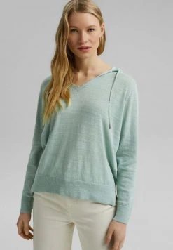 Esprit Damen Kapuzenpullover - Light Aqua Green