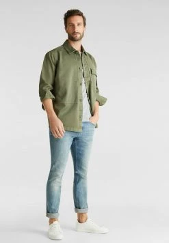 Esprit Herren Hemd - Khaki Green -Esprit Verkäufe 2024 a3f24cc7fd99441790299dd7b1185fa2