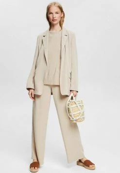 Esprit Damen MIT CRINKLE-EFFEKT - Top - Light Taupe -Esprit Verkäufe 2024 a45ce25bedbd4e1fb215c920058ba11c