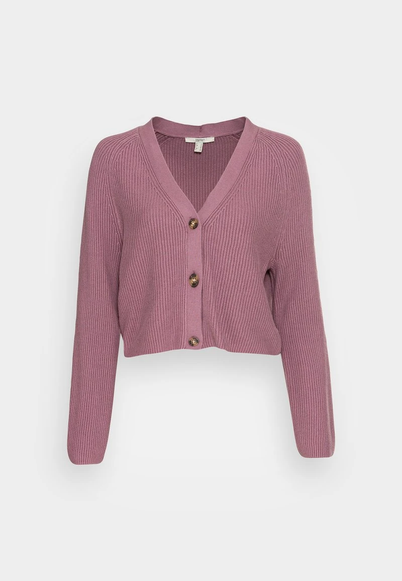 Esprit Damen CORE CROP - Strickjacke - Mauve 3 Esprit Damen CORE CROP - Strickjacke - Mauve