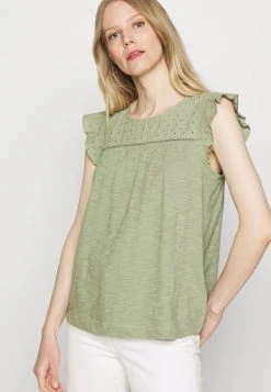 Esprit Damen T-Shirt Basic - Light Khaki -Esprit Verkäufe 2024 a911a27490024066b52349ccae703530