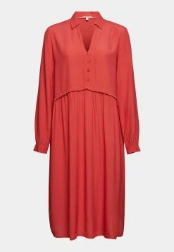 Esprit MIT RÜSCHENKANTE - Blusenkleid - Red | Damen -Esprit Verkäufe 2024 aa674f9a68de4b34ad228b462c1327fe