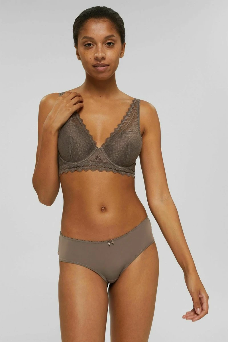 Esprit Damen RECYCELT: HIPSTER-SHORTS IM DOPPELPACK - Panties - Taupe 3 Esprit Damen RECYCELT: HIPSTER-SHORTS IM DOPPELPACK - Panties - Taupe