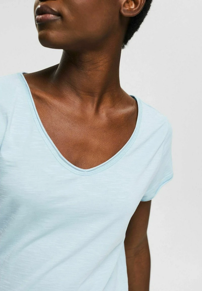 Esprit Damen T-Shirt Basic - Grey Blue 6 Esprit Damen T-Shirt Basic - Grey Blue – Bild 4