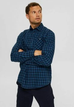 Esprit Herren KARO - Hemd - Navy