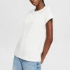 Esprit Damen T-Shirt Basic - Off White -Esprit Verkäufe 2024 abd2aec4b6b54ab290fe979bca0c4b92