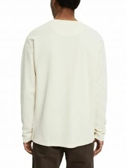 Esprit RECYCELT: MIT FEINER STRUKTUR - Sweatshirt - Cream Beige | Herren -Esprit Verkäufe 2024 ac3ab73f759447529fd05ec700910093