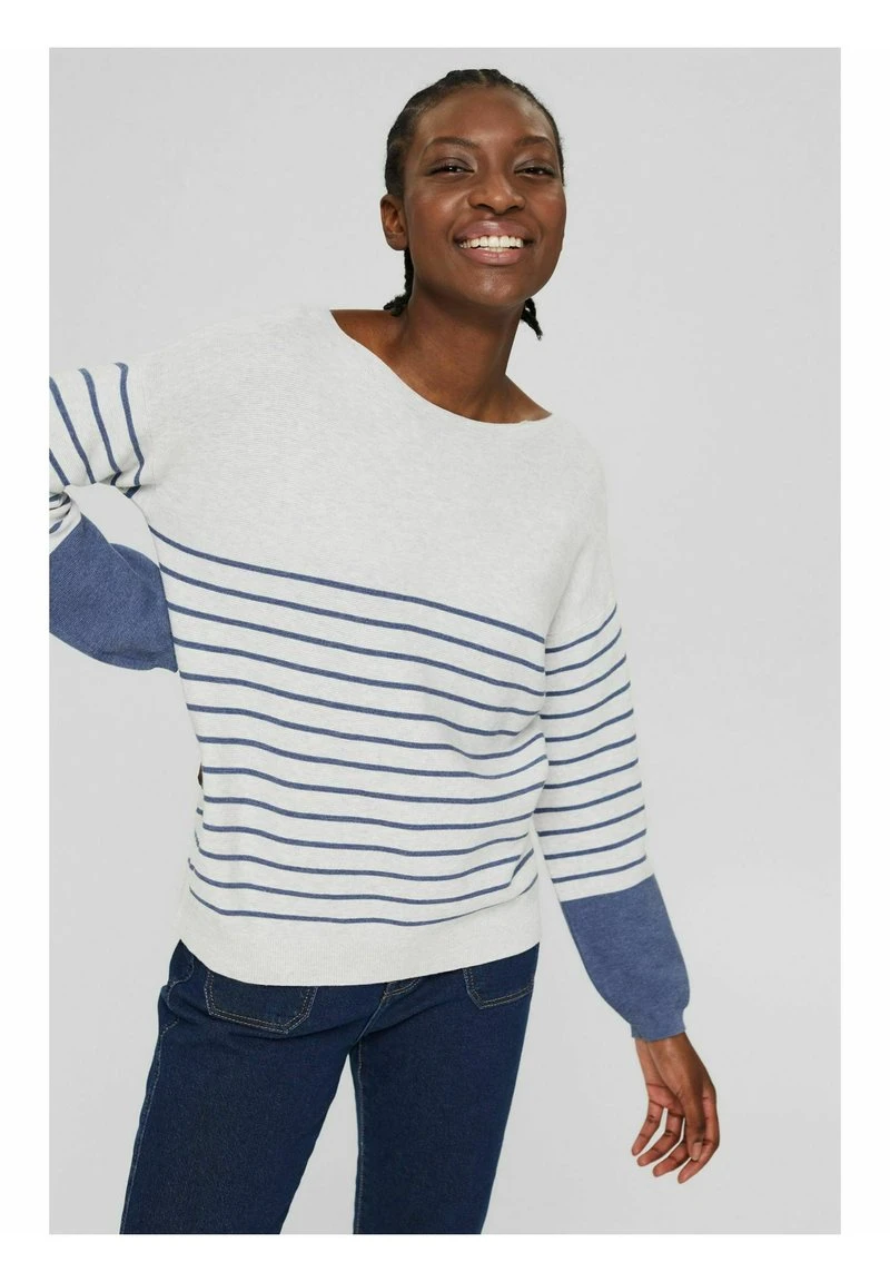 Esprit Damen COO*SWEATER - Strickpullover - Pastel Grey 3 Esprit Damen COO*SWEATER - Strickpullover - Pastel Grey