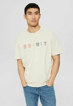 Esprit Herren T-Shirt Print - Cream Beige
