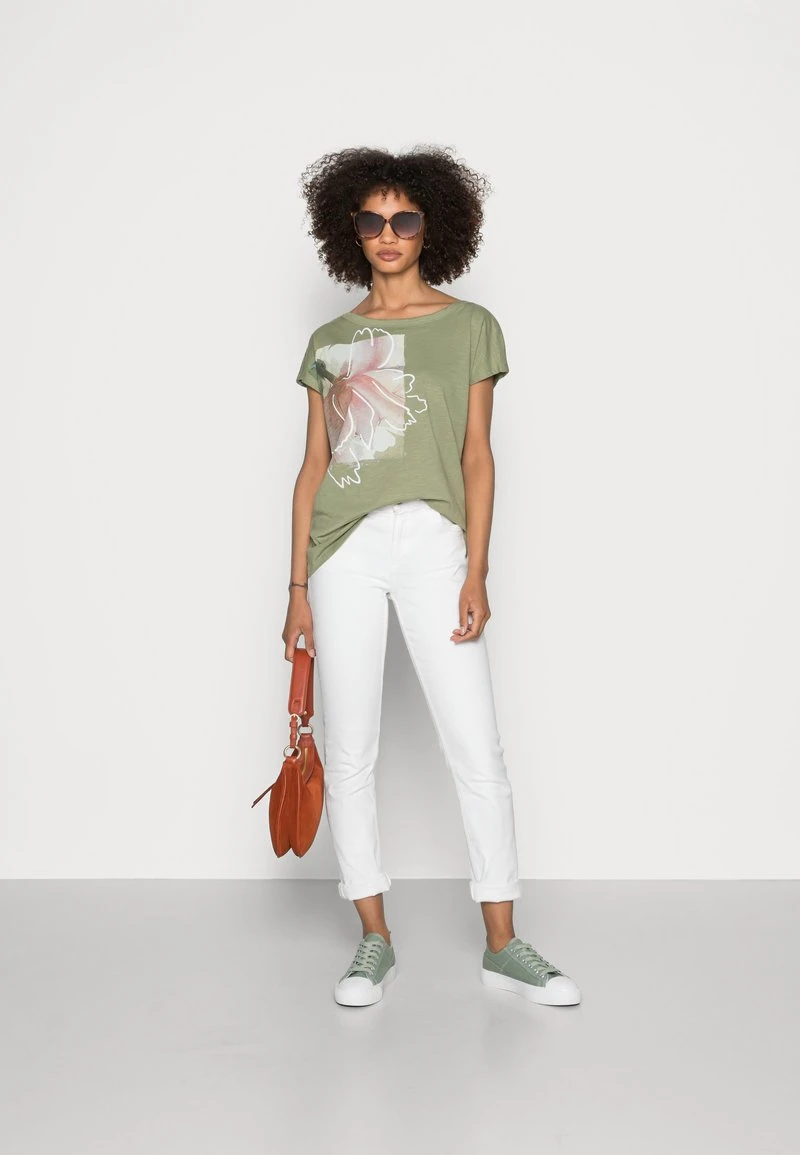 Esprit Damen BOAT NECK - T-Shirt Print - Light Khaki 4 Esprit Damen BOAT NECK - T-Shirt Print - Light Khaki – Bild 2