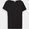 Esprit BUTTON - T-Shirt Basic - Black | Damen -Esprit Verkäufe 2024 aea3566bc7624aa08493d47409ab645f