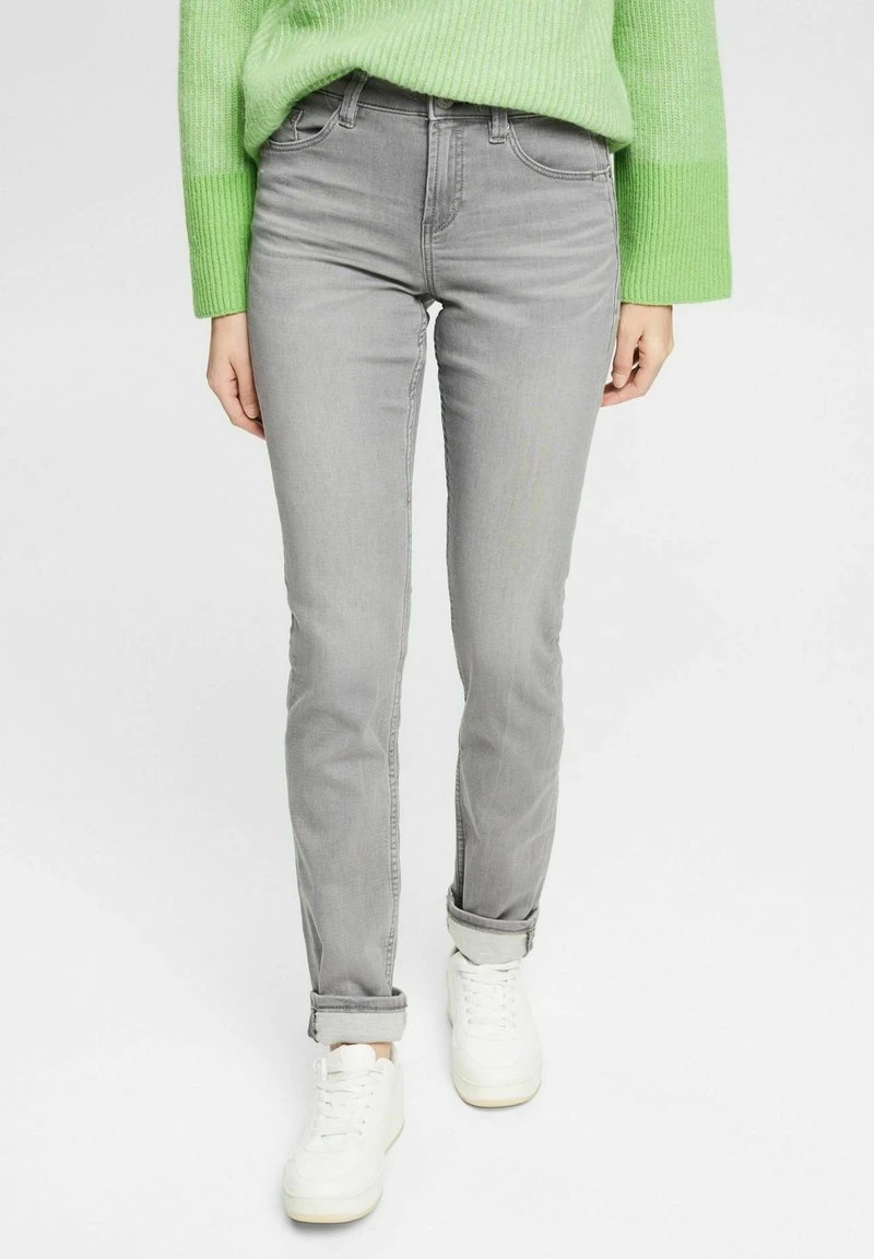 Esprit Damen Jeans Straight Leg - Grey Medium Washed 3 Esprit Damen Jeans Straight Leg - Grey Medium Washed