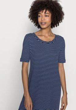Esprit Damen WAFFLE DRES - Jerseykleid - Dark Blue -Esprit Verkäufe 2024 af096c1454594c64931cfc0be3d08560