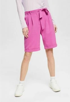 Esprit Damen MIT BUNDFALTEN - Shorts - Pink Fuchsia