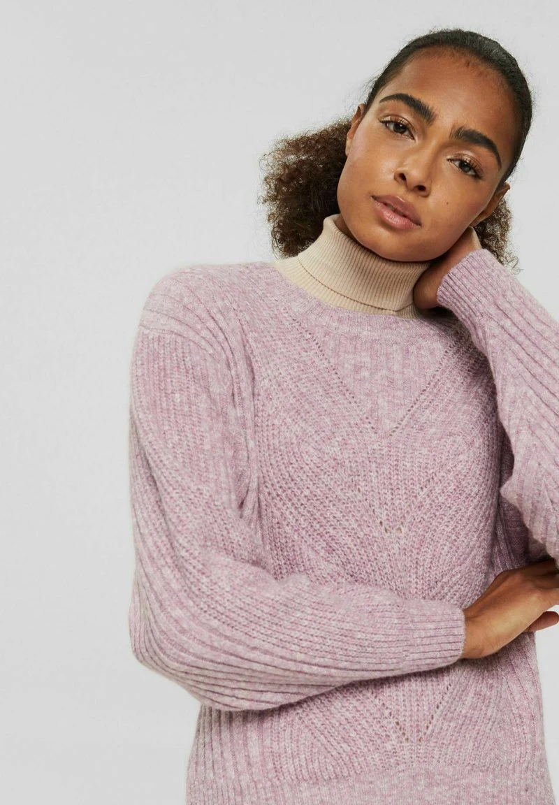 Esprit Damen SLUB - Strickpullover - New Mauve 6 Esprit Damen SLUB - Strickpullover - New Mauve – Bild 4