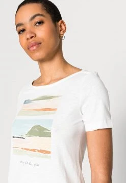Esprit Damen BOAT NECK - T-Shirt Print - White -Esprit Verkäufe 2024 b15dd05a7e1042bab7ffe0198e525b23