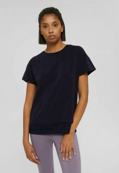 Esprit Damen T-Shirt Basic - Navy -Esprit Verkäufe 2024 b215653f97fe4df1a507f1b42edab524